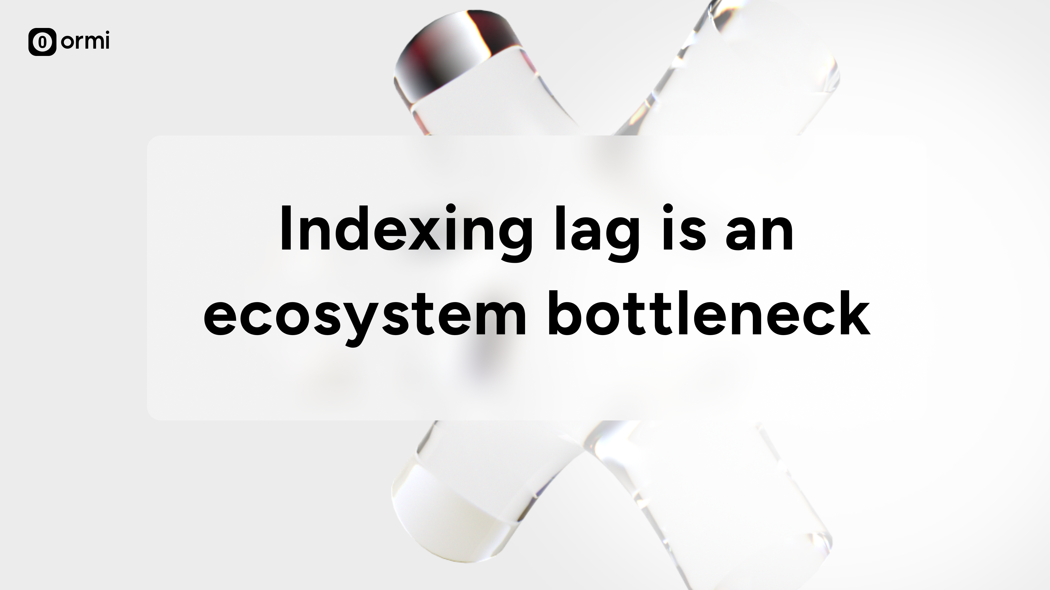 Your chain isn’t fast if your data is slow